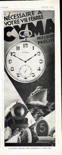  illustration this is a 1928 print ad for cyma watches carefully