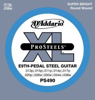 Addario PS490 Pro Steel Pedal Steel Guitar Set E9TH