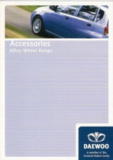 Daewoo Matiz Kalos Lacetti Alloy Wheels 2004 5 Brochure