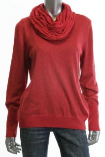 Calvin Klein NEW Pink Metallic Long Sleeve Pullover Sweater L BHFO