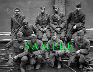 HARLEM HELL FIGHTERS 369th BLACK NY NG WWI PHOTO