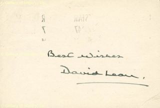  David Lean Signature s 1947