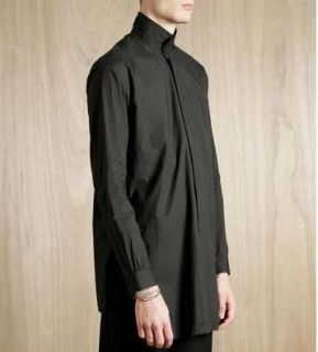 Damir DOMA Mens Cotton Samara Shirt in Black Authentic