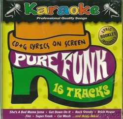 Pure Funk Karaoke CD+G 16 Songs Ohio Players Kool & Gang Hot Chocolate