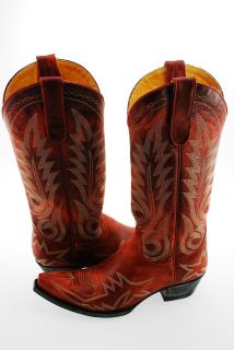 New Old Gringo Nevada 13 Cowboy Western Boot Shoe Red