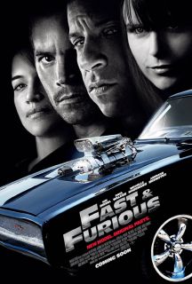 Fast and Furious 4 Movie Poster Final DS Original 27x40