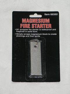 Magnesium Fire Starter Camp Hunting Hiking Survival Gear