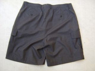 Daniel Cremieux 100% Wool Mens Cargo 38 Shorts L Golf Dress Pants