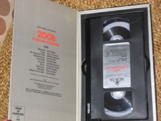 RARE 1985 VHS 2001 Space Odyssey Book Like Package