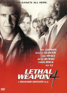 Lethal Weapon 4 Danny Glover Jet Li Mel Gibson DVD 085391607526