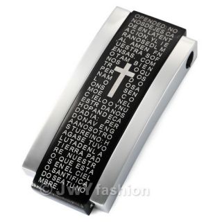 Cross Bible Stainless Steel Pendant Necklace VJ917