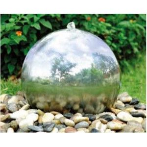 10 Stainless Steel Bubbling Sphere Fountain Metal Ball Bubbler
