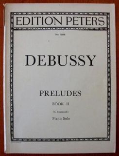Preludes by Debussy Book 1 2 Piano Solo Edition Peters