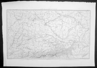 1840 Thiers Antique Map of The Danube Hungary to France