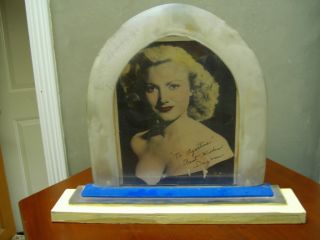 Dagmar Mystery Woman Moviestar Art Deco Framed Photo
