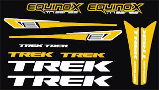 Adhesivo Sticker Bicicleta Kit Pegatinas Trek Equinox Tri Series Ref
