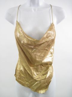you are bidding on a new yolanda arce collection gold suede top in a