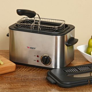 Liter Stainless Deep Fryer with Basket by E Ware