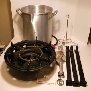  outdoor LP propane gas turkey deep fryer cooker & instructions VERYGD