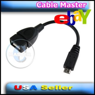 USB Data Transfer OTG Cable Adapter Samsung Galaxy S3 i9300 Note i9220