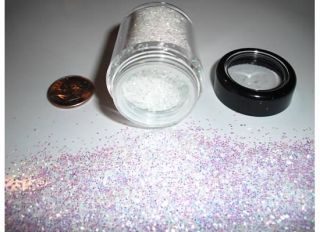 D00274 Premium Grade Glitter 1mm Flake Moonlight Snow