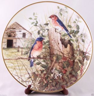 Franklin Mint Decorative Plate  The Old Barnyard 
