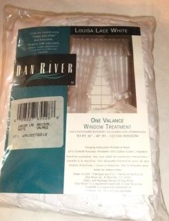  Dan River Louisa Lace White Valance 1