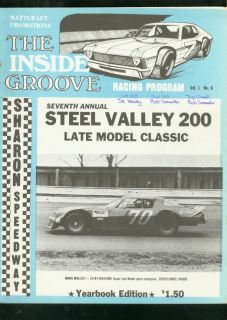 Sharon Speedway Racing Yearbook 1978 Steel Valley 200 FN