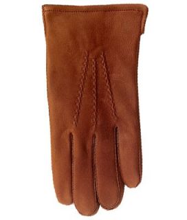 Mens Mohawk Deerskin Leather Gloves with Cashmere Lining by GRANDOE