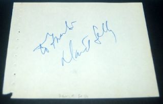 Actor David Selby Signed Page and Great Dark Shadows Print