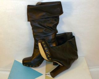NEW IN THE BOX AUTHENTIC STOCK FROM DANIBLACK CRUSH BOOT WITH BROWN