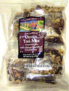 10 Trader Joes Omega Trek Cranberry Nut Mix Bags 1 2oz