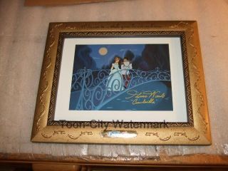 Deluxe Frame Hand Signed Real Cinderella 1950 Disney Voice Ilene