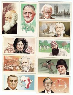 10 1969 Tea Cards James Keir Hardie Charles Darwin