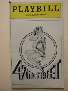 42ND STREET David Merrick Tammy Grimes Jerry Orbach 1981 Playbill