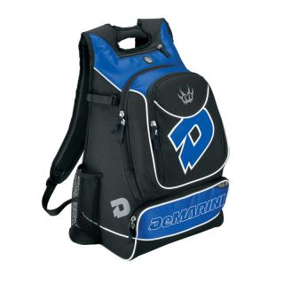 DeMarini Vexxum Baseball Softball Backpack Bat Bag Black Royal
