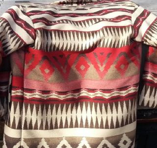 Superb Native American Hand Woven Wool Jacket Size M VI VI Santa FE