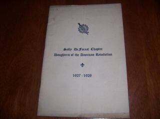  of American Revolution Sally De Forest Chapter Norwalk OH Book 1927 8