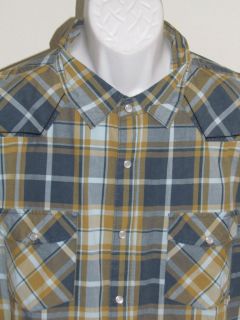 FOX Shirt New 46 50 Mens Plaid Darryl Rider Work Button Up Size Medium
