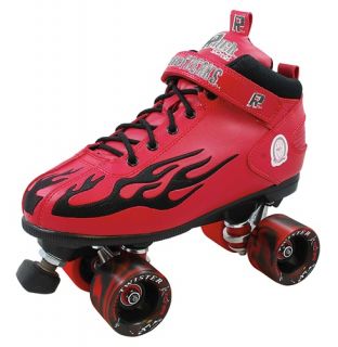 first to own this new speed skate the classic rock flame roller skate