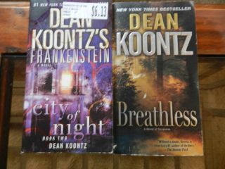 Lot of 3 Books Dean Koontzs Frankenstein City of Night BK 2