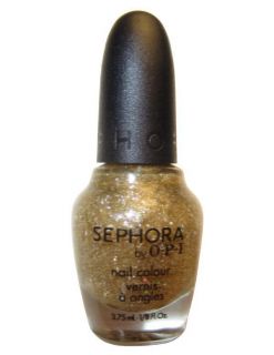 NEW Sephora By OPI Nail Color Polish LOOKS LIKE RAIN DEAR Gold Glitter