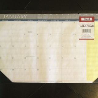 2013 Large Desk Pad Scheduling Calendar ,desk blotter,monthly,planner