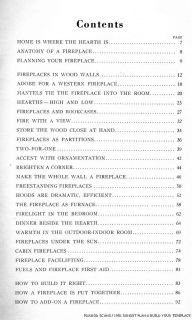 1951Used Book MID CENTURY MODERN FIREPLACE DESIGN plan & build