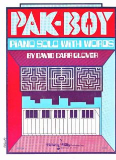Pak Boy Piano Solo David Carr Glover 1983 Sheet Music