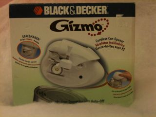 NEW BLACK DECKER GIZMO PLUS CORDLESS CAN OPENER SPACEMAKER DESIGN