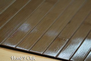 Bamboo Chair Mat Office Floor Mat Wood Floor Protector Honey Oak Desk