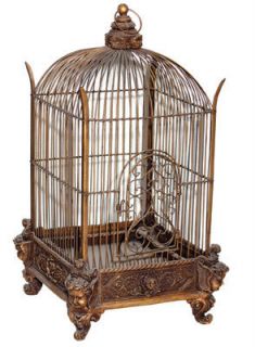 Decorative Birdcage Victorian Style Bird Cage Bronze Antique Style
