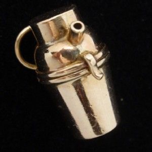  Opens to Red Devil Vintage 14k Yellow Gold Charm Mechanical