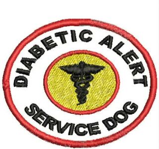Diabetic Alert Service Dog Vest Patch Pet Support Patches Working Dog